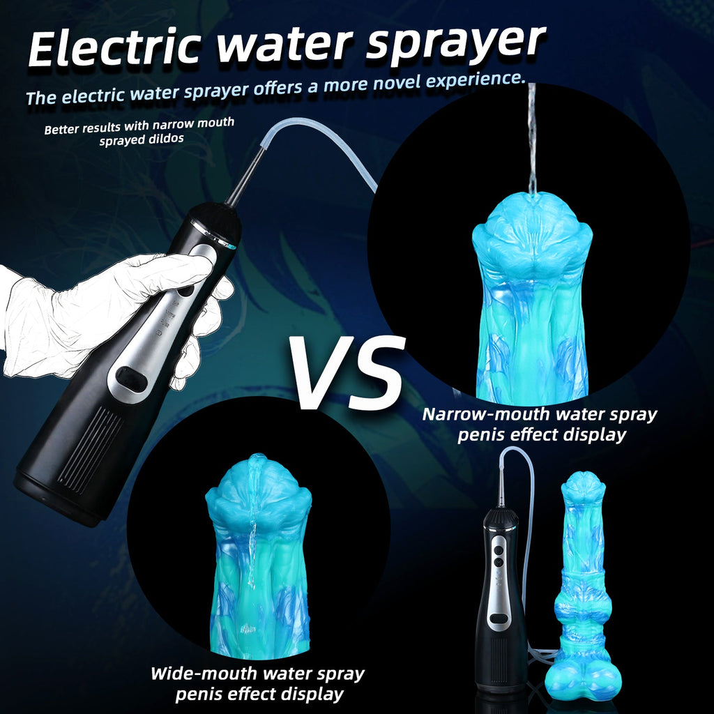 Tide Surge Squirting Horse Dildo with Knot - Fantasy Ejaculating Dildo | Platinum Silicone