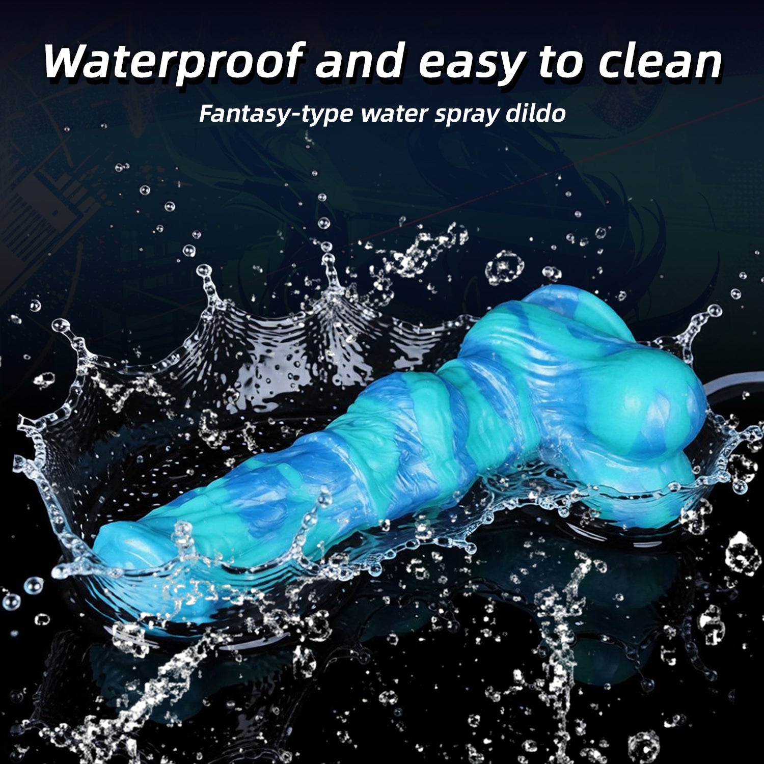 Tide Surge Squirting Horse Dildo with Knot - Fantasy Ejaculating Dildo | Platinum Silicone