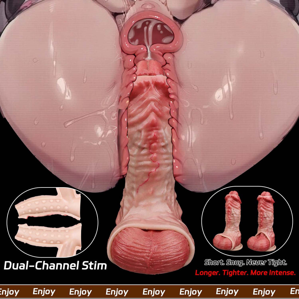 Realistic Muscle-Flex Cock Extender Sleeve — Platinum Silicone Penis Extender for Bigger, Longer Performance