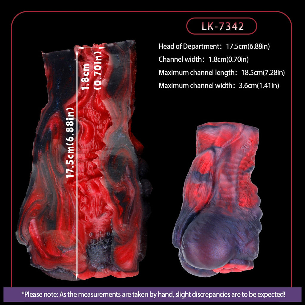 Canine Fantasy Alien Pocket Pussy – Smooth-Coated Dog Masturbator for Male Sex Toys | Platinum Silicone