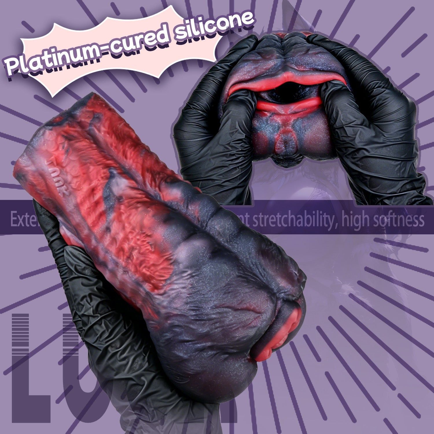 Canine Fantasy Alien Pocket Pussy – Smooth-Coated Dog Masturbator for Male Sex Toys | Platinum Silicone