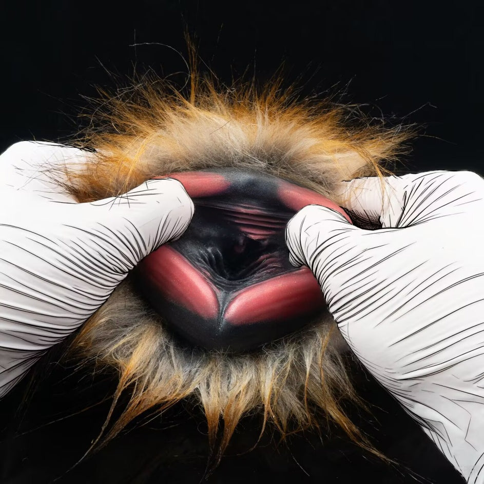 Lioness Fury – Realistic Furry Lion Pocket Pussy | Removable Fur | Platinum Silicone Male Sex Toy