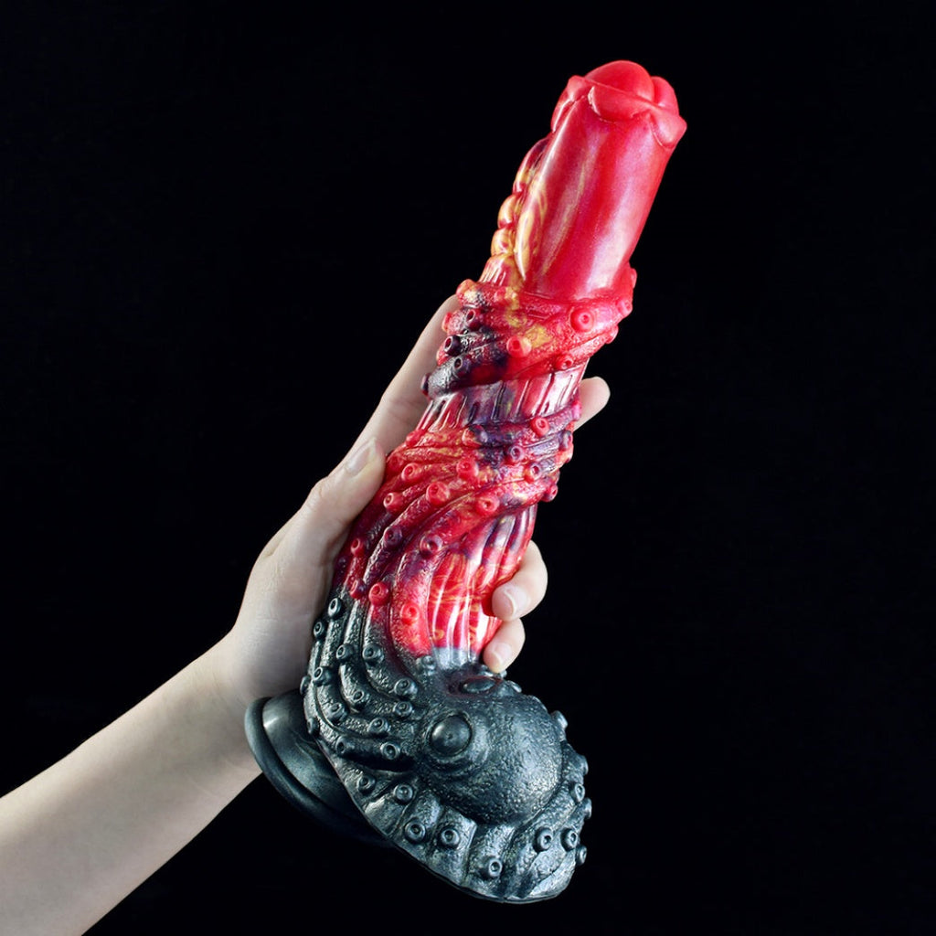 Fire Dragon Tentacle Monster Dildo | Platinum Silicone | Domlust