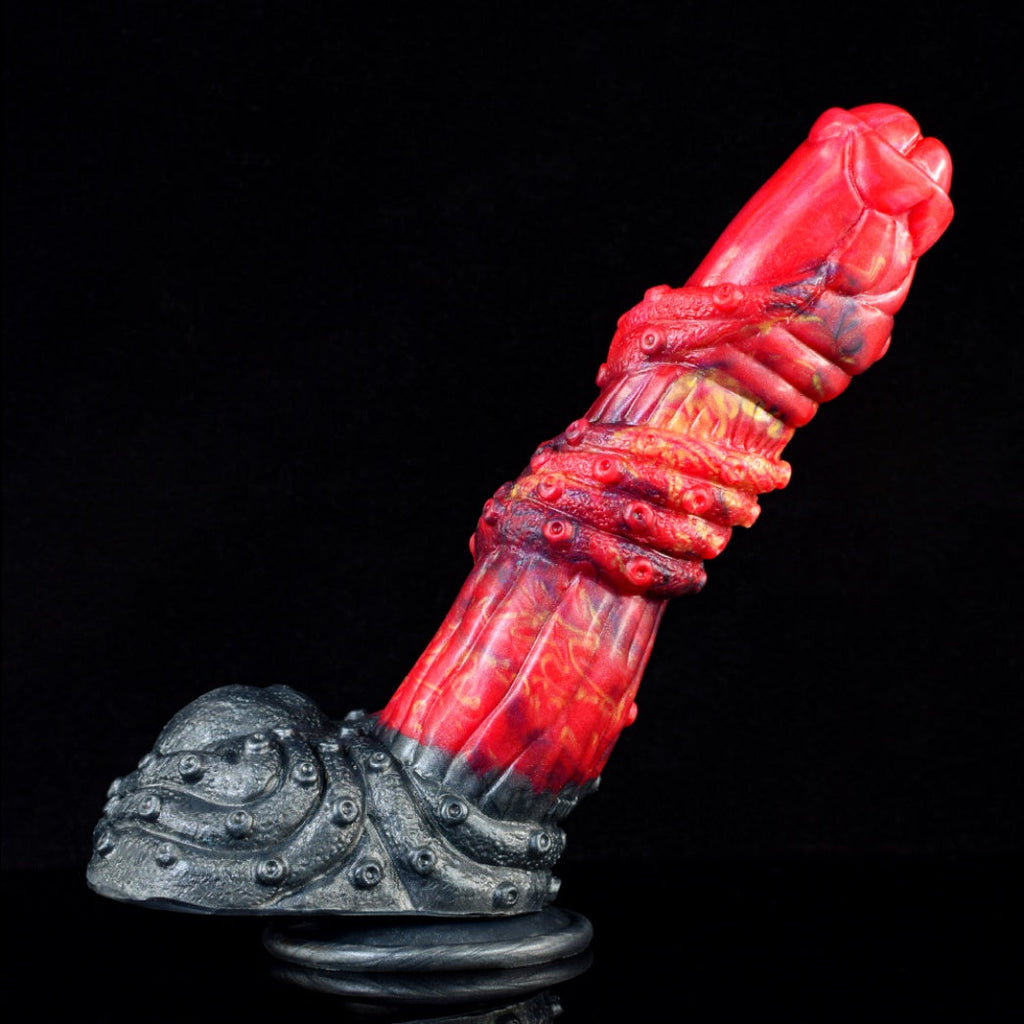 Fire Dragon Tentacle Monster Dildo | Platinum Silicone | Domlust