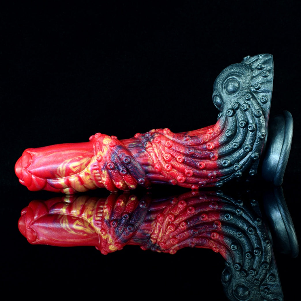 Fire Dragon Tentacle Monster Dildo | Platinum Silicone | Domlust