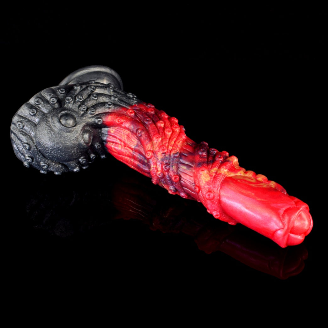 Fire Dragon Tentacle Monster Dildo | Platinum Silicone | Domlust