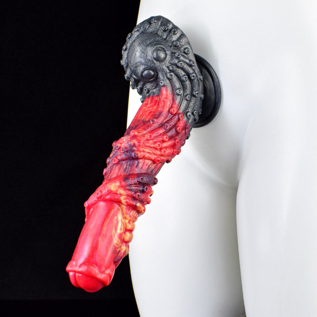 Fire Dragon Tentacle Monster Dildo | Platinum Silicone | Domlust