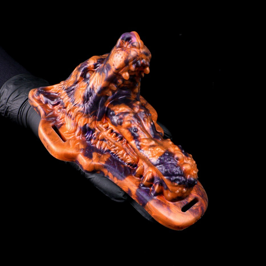 Devouring Desire Wolf Kiss Hazel Fantasy Beast Grinder | Platinum Silicone Grinding Sex Toy
