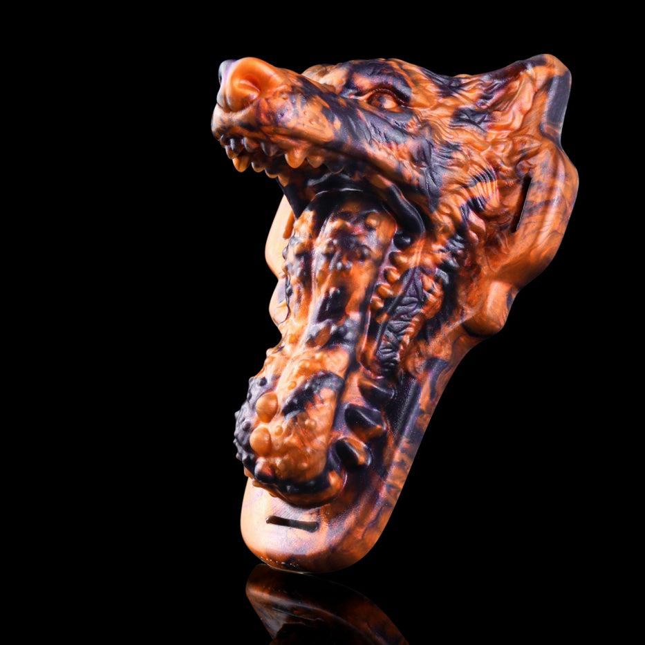 Devouring Desire Wolf Kiss Hazel Fantasy Beast Grinder | Platinum Silicone Grinding Sex Toy