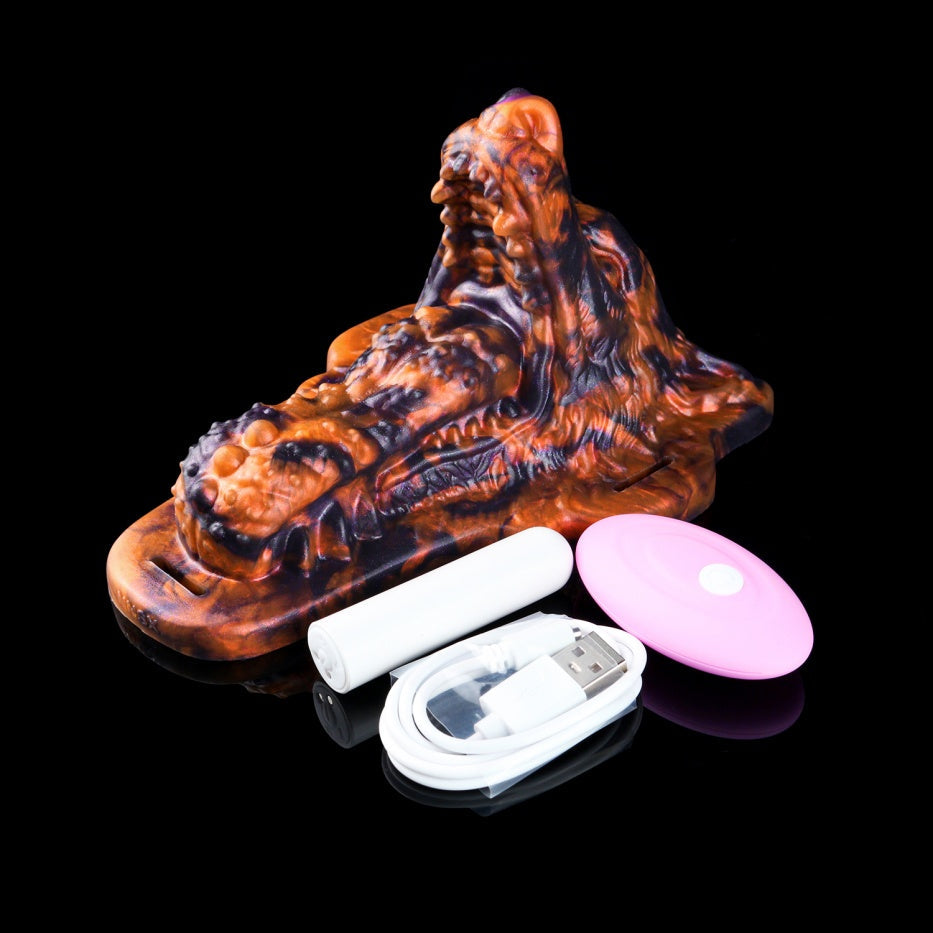 Devouring Desire Wolf Kiss Hazel Fantasy Beast Grinder | Platinum Silicone Grinding Sex Toy