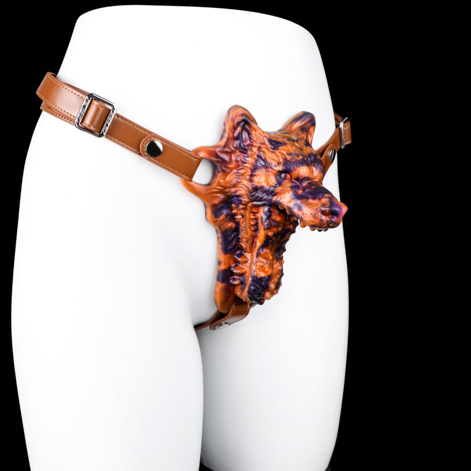 Devouring Desire Wolf Kiss Hazel Fantasy Beast Grinder | Platinum Silicone Grinding Sex Toy