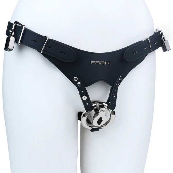 Metal Inverted Chastity Cage – Heavy Duty Stainless Steel Male Chastity Device, Secure Fit, Discreet Wear, Support Belt Compatible