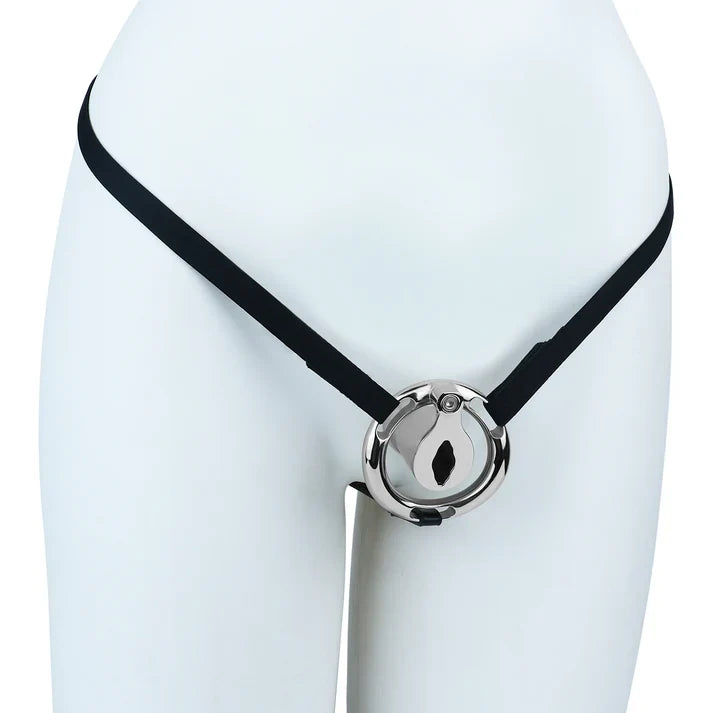 Metal Inverted Chastity Cage – Heavy Duty Stainless Steel Male Chastity Device, Secure Fit, Discreet Wear, Support Belt Compatible