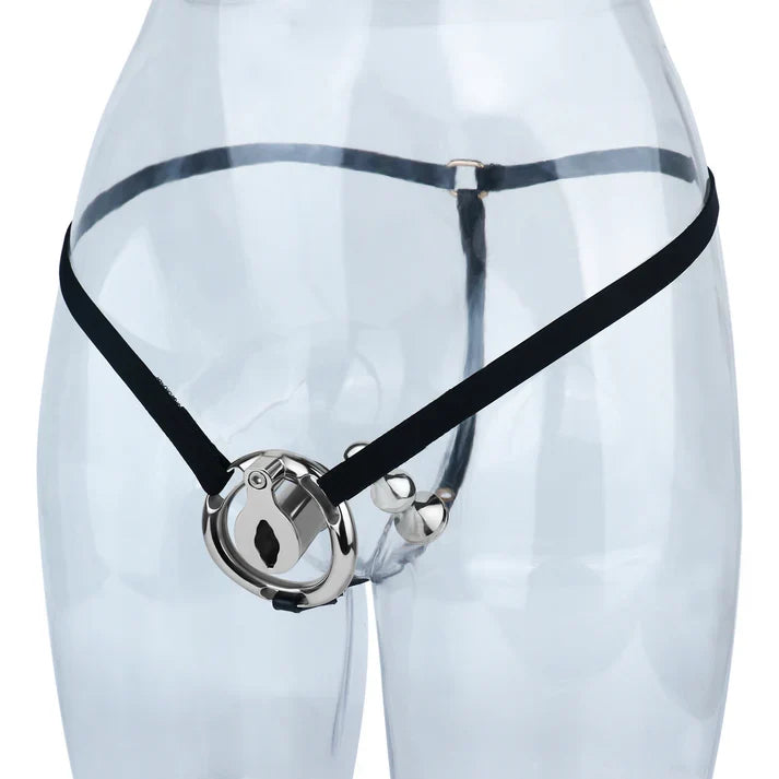 Metal Inverted Chastity Cage – Heavy Duty Stainless Steel Male Chastity Device, Secure Fit, Discreet Wear, Support Belt Compatible