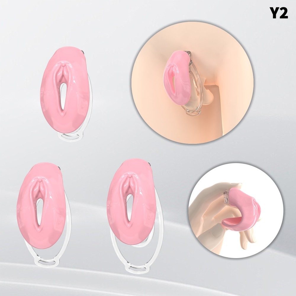 Fufu Clip Resin Sissy Chastity Cage