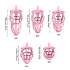 3D Printed Male Chastity Cage – Resin Lock with Strap & Perforated Ring Design for Men