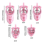 3D Printed Male Chastity Cage with Lock & 5 Rings – Resin Virginity Device for Men