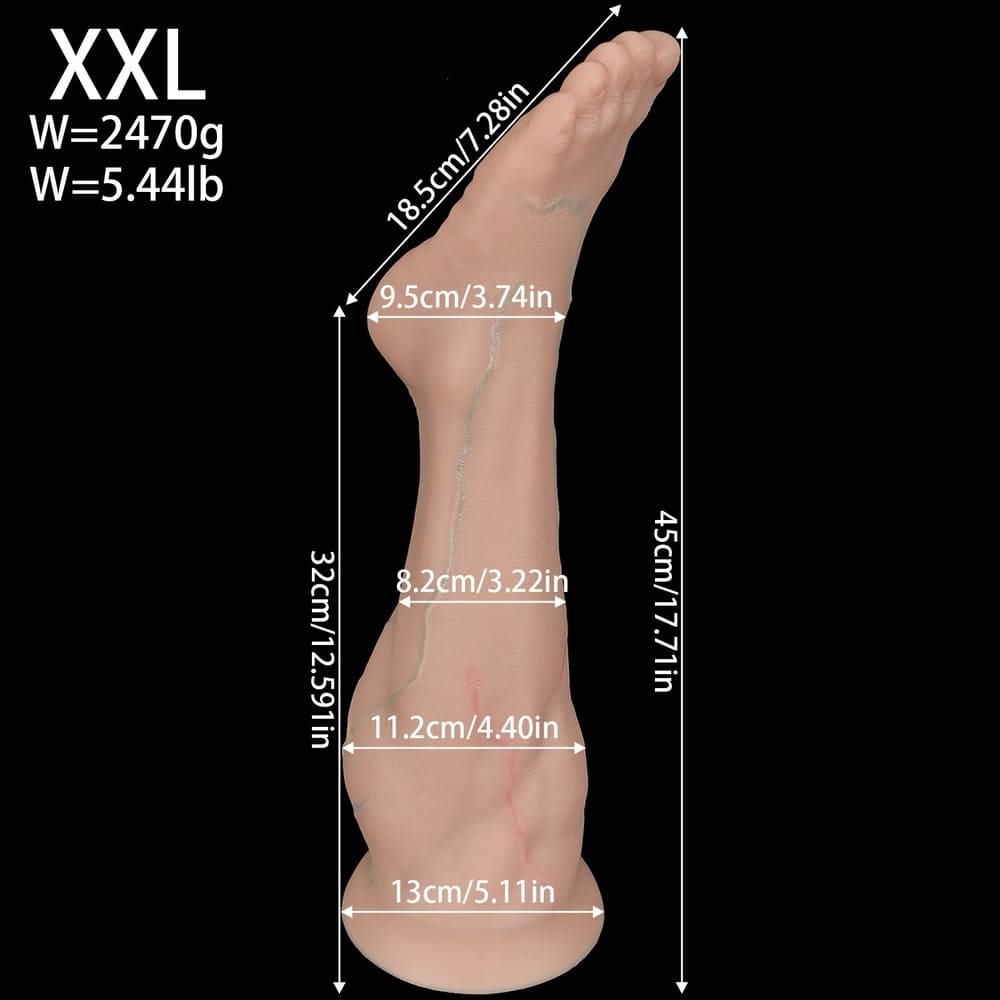 Pedis-Silicone-Realistic-Foot-Anal-Plug