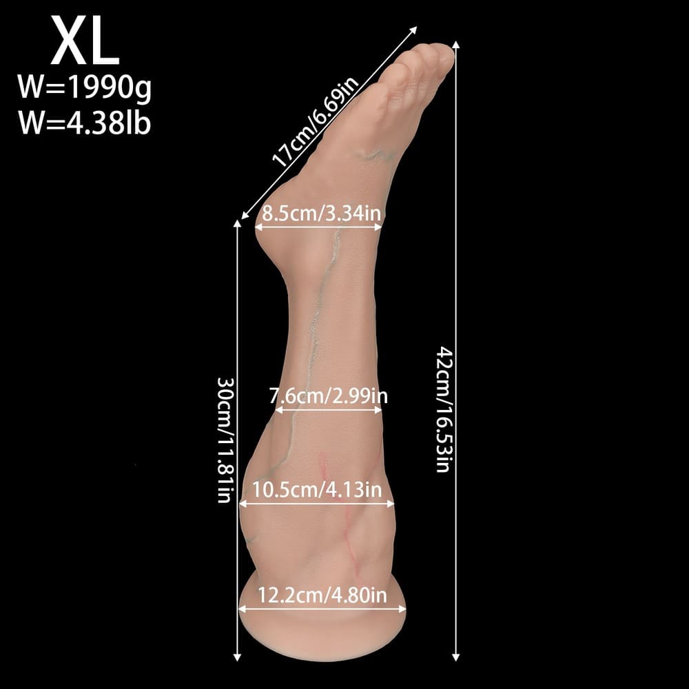 Pedis-Silicone-Realistic-Foot-Anal-Plug