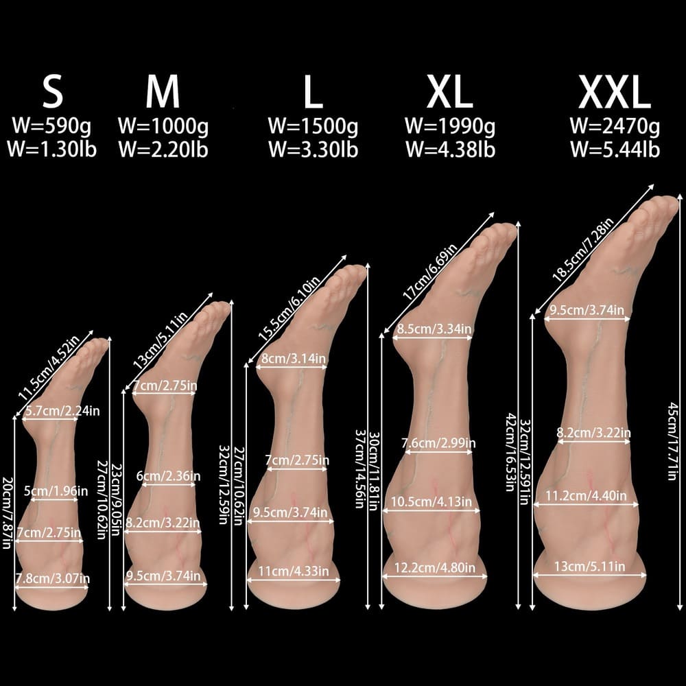 Pedis-Silicone-Realistic-Foot-Anal-Plug