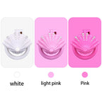 Pink Shell Chastity Cage – Resin Sissy Chastity Device with Pearl Design | Cute Male Chastity Cage
