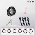 Heart-Shaped Hollow Silicone Chastity Cage | Male S/M 6 Rings, Key Lock (R5)