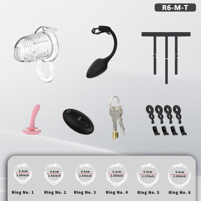 Transparent Flexible Chastity Cage with Stretchable Design （R6）