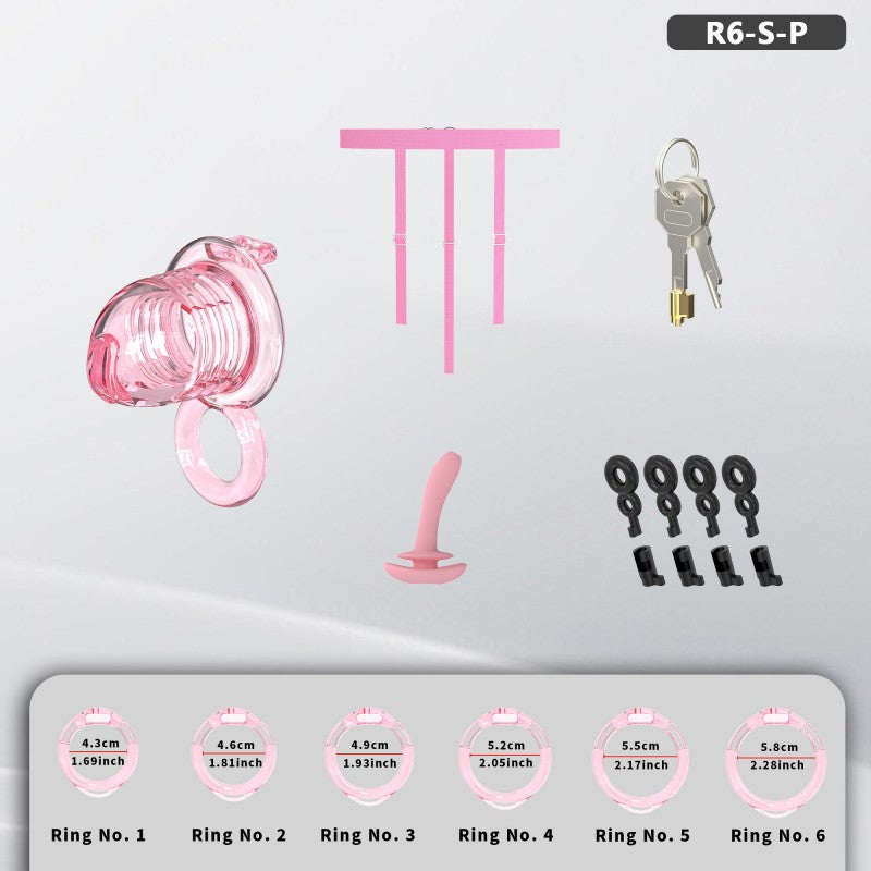 Transparent Flexible Chastity Cage with Stretchable Design （R6）