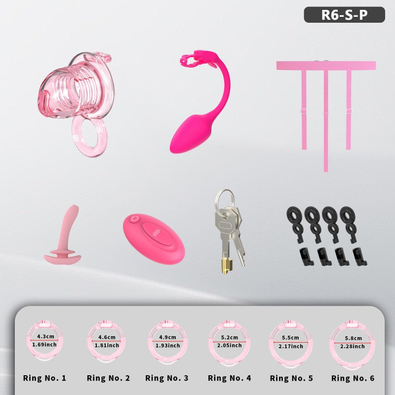 Transparent Flexible Chastity Cage with Stretchable Design （R6）