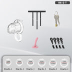 Transparent Flexible Chastity Cage with Stretchable Design （R6）