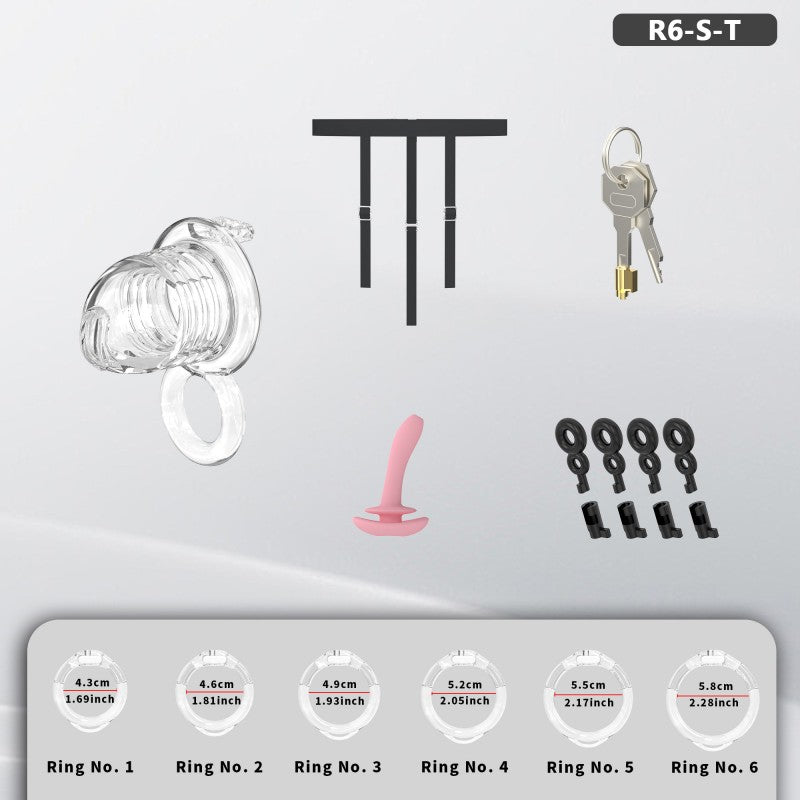 Transparent Flexible Chastity Cage with Stretchable Design （R6）