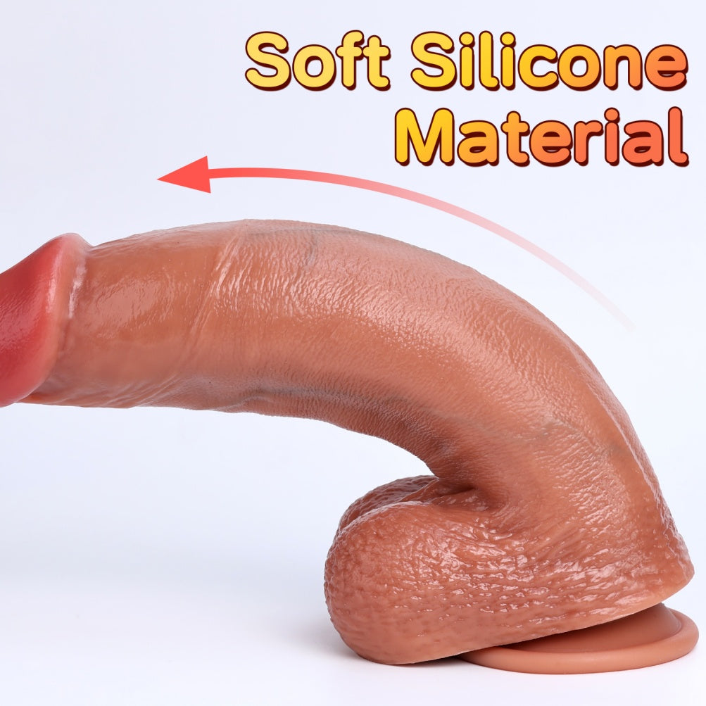 Huge Realistic Dildo Dual-Density – Giant G-Spot Silicone Dildo S/M/L | Domlust