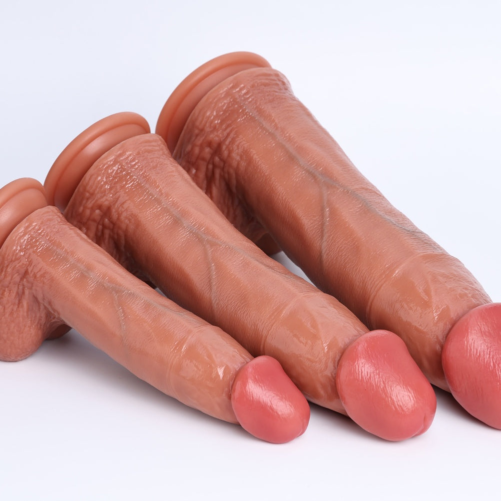 Huge Realistic Dildo Dual-Density – Giant G-Spot Silicone Dildo S/M/L | Domlust