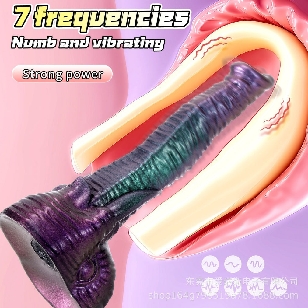 Elephant Trunk Fantasy Thrusting Vibrating Dildo – 42° Heating Remote Control G-Spot & Anal Toy | Domlust