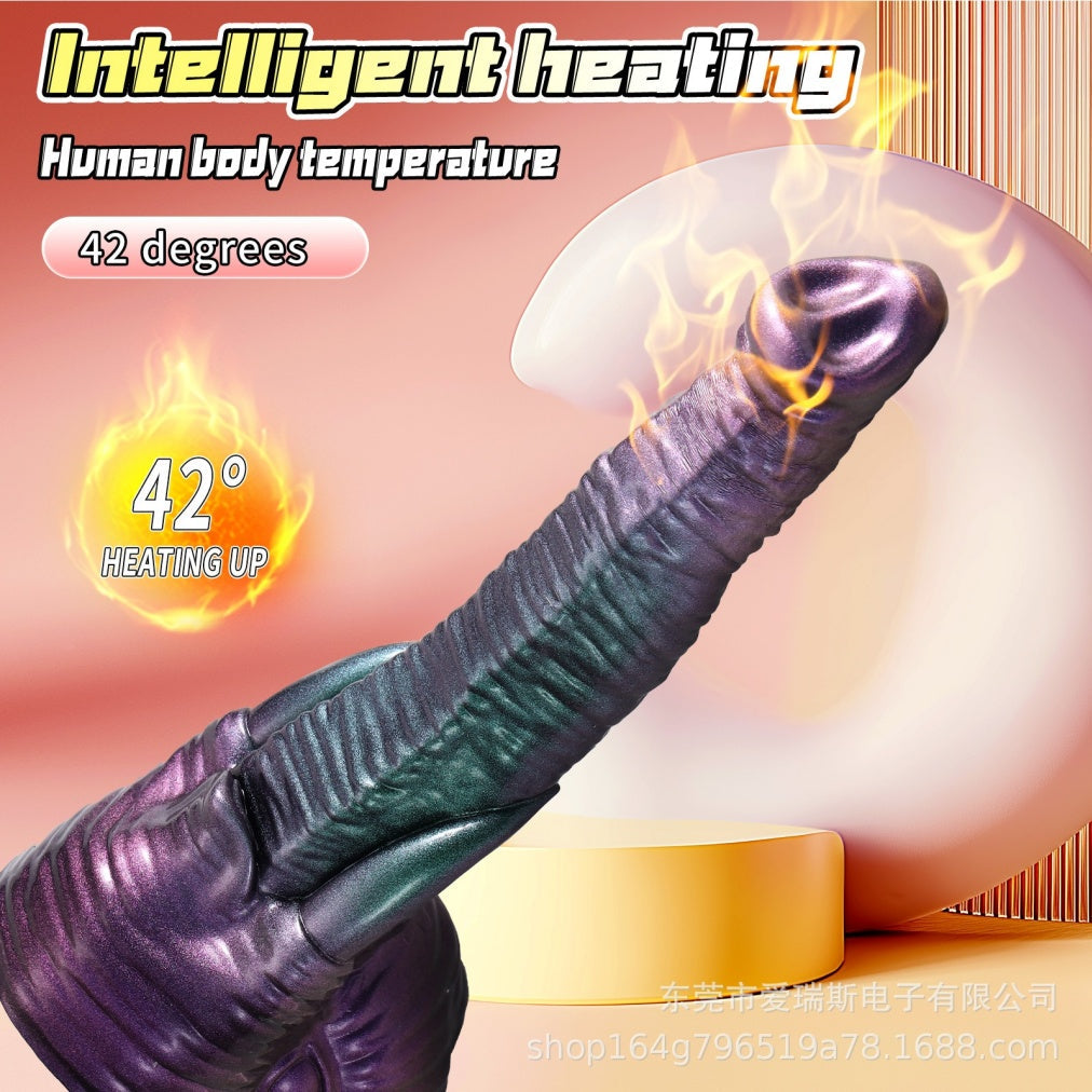 Elephant Trunk Fantasy Thrusting Vibrating Dildo – 42° Heating Remote Control G-Spot & Anal Toy | Domlust