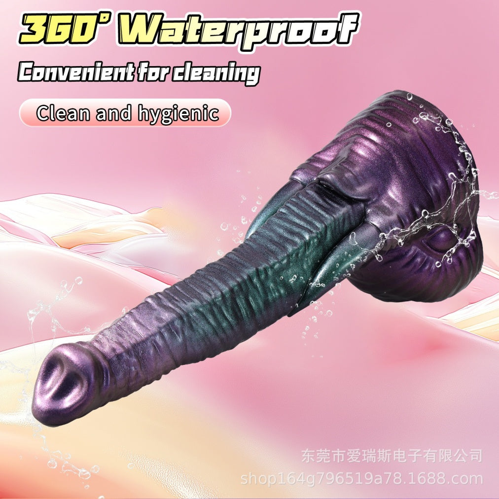 Elephant Trunk Fantasy Thrusting Vibrating Dildo – 42° Heating Remote Control G-Spot & Anal Toy | Domlust