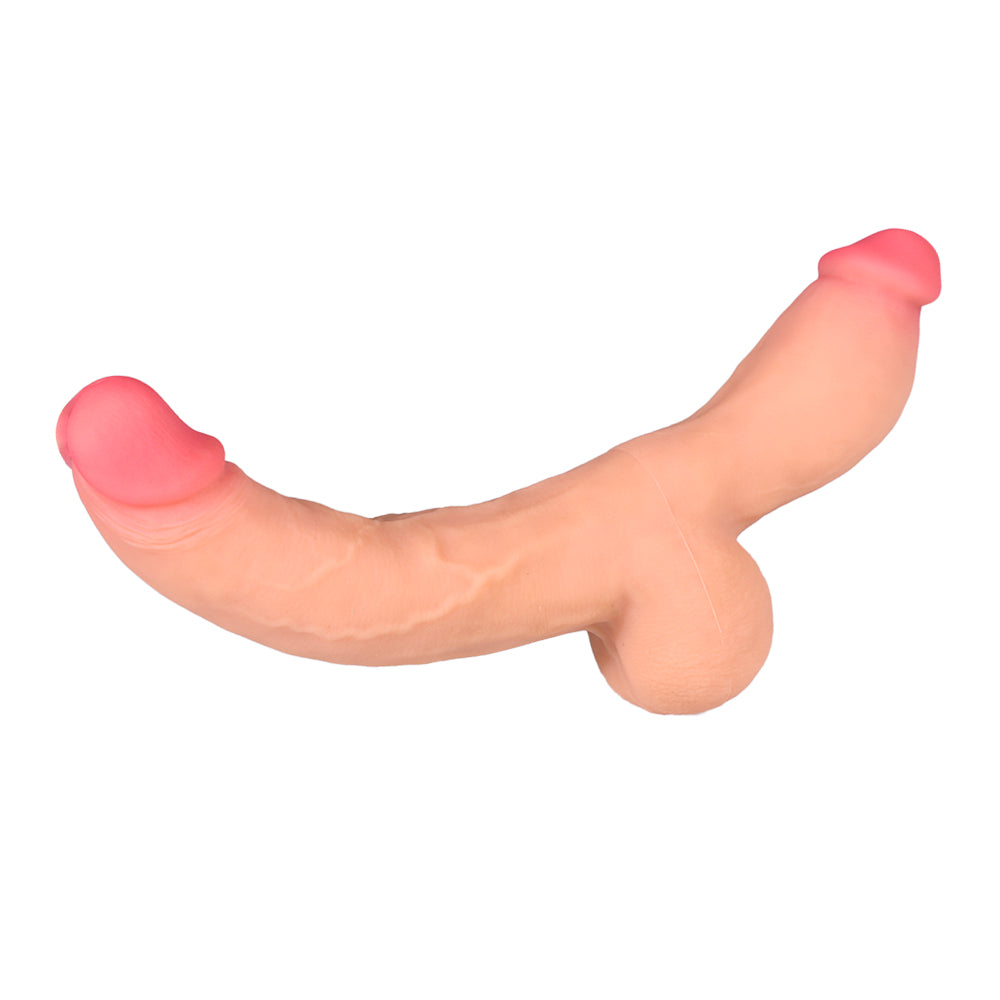Realistic-Double-Ended-Dildo-Vaginal-Anal-Play-Flexible-For-Women-Lesbian-Couples-3