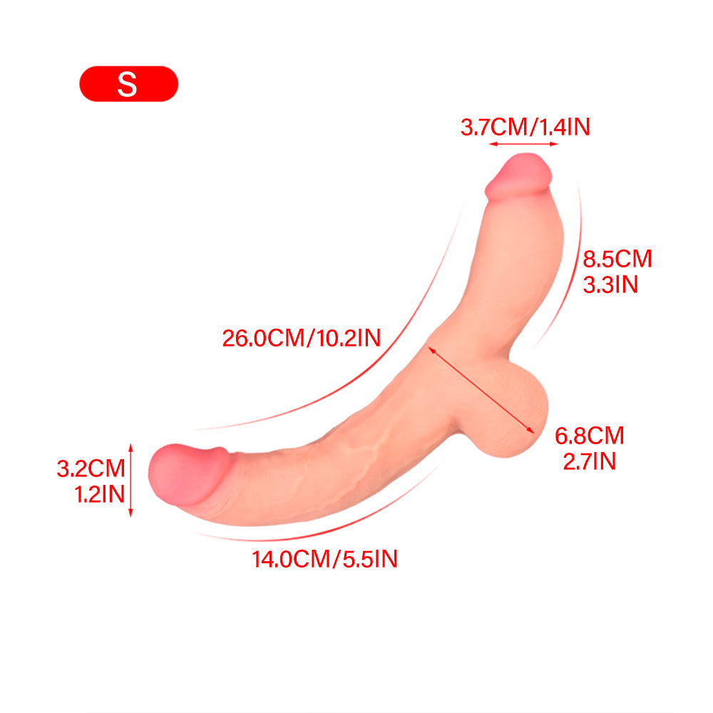  Analyzing image     Realistic-Double-Ended-Dildo-Vaginal-Anal-Play-Flexible-For-Women-Lesbian-Couples-size-S