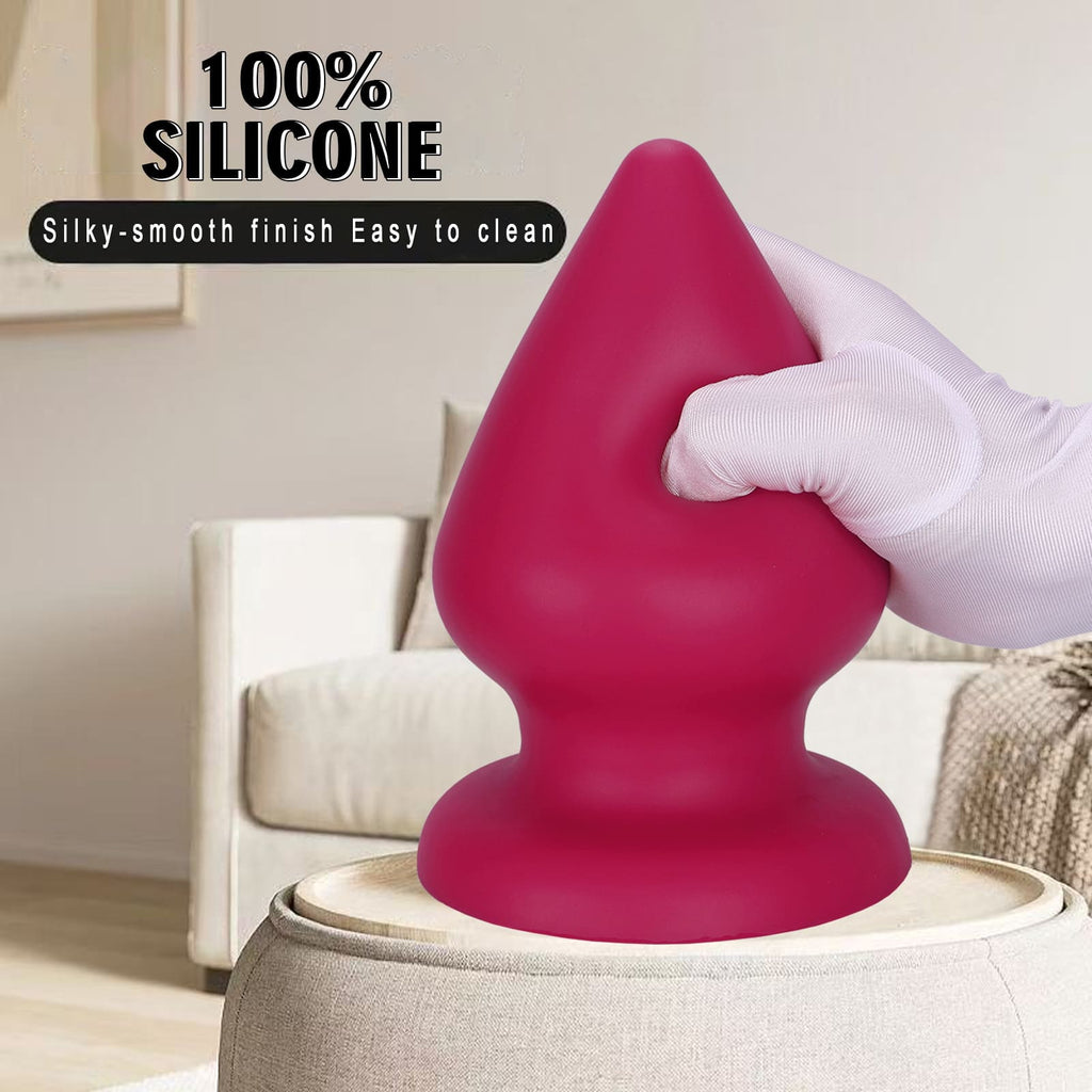 Red-Drop-Soft-Liquid-Silicone-Anal-Plug-6-Sizes