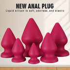 Red-Drop-Soft-Liquid-Silicone-Anal-Plug-6-Sizes