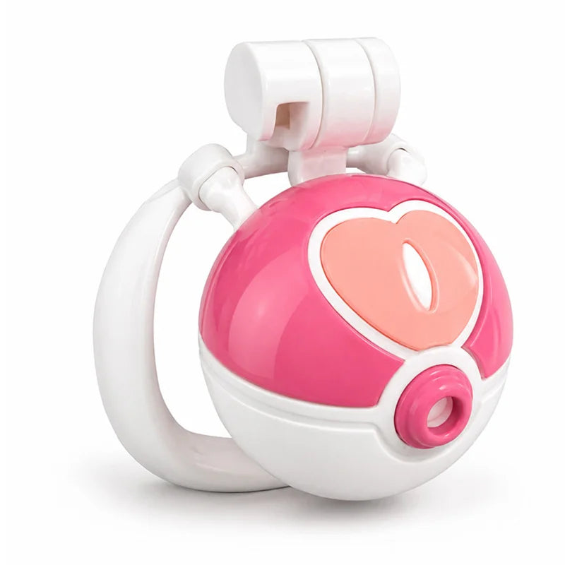 Spherical Capture-Style Chastity Cage – Portable Resin Male Chastity Device with Secure Lock