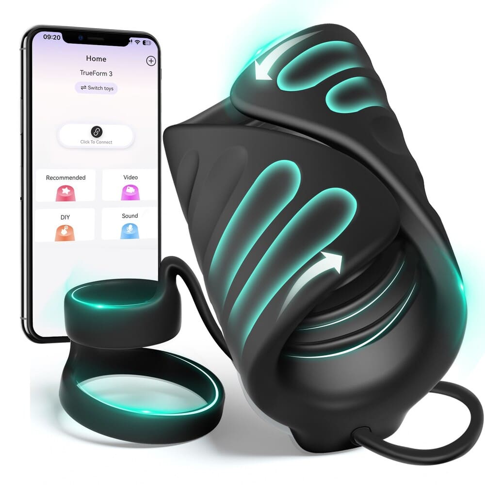 Ron-Smart-APP-Controlled-Penis-Trainer-Vibrating-Silicone-Masturbator