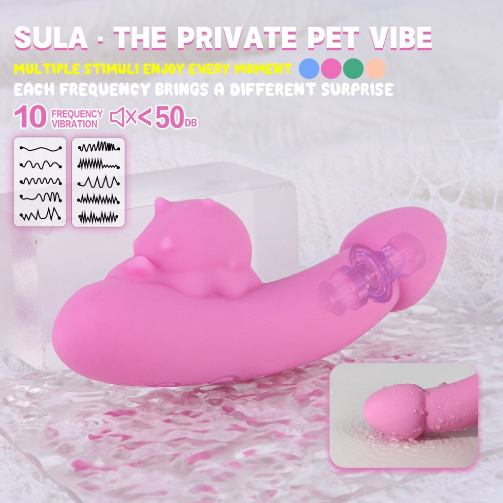 SULA Fantasy Silicone G-Spot Vibrator - Multi-Sensory Clitoral Stimulation & Sexual Massage
