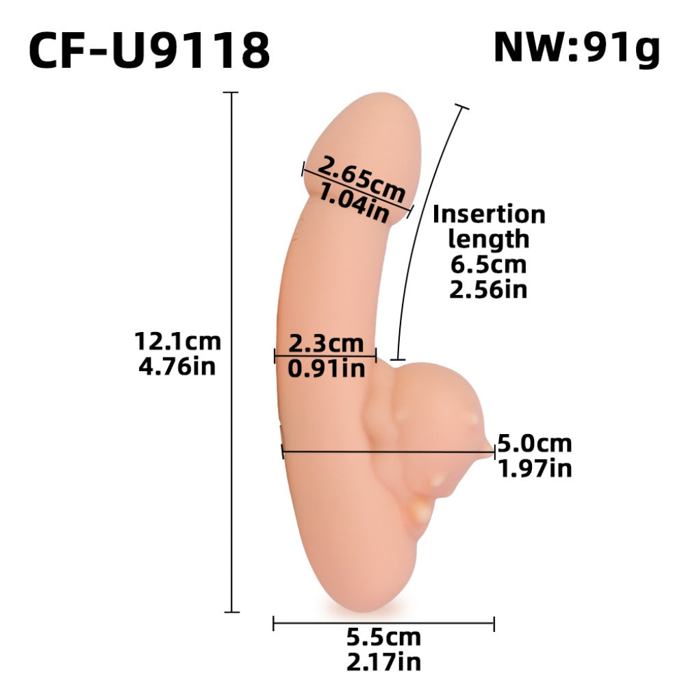 SULA Fantasy Silicone G-Spot Vibrator - Multi-Sensory Clitoral Stimulation & Sexual Massage