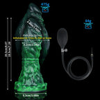 Green Black Capricorn Inflatable Dildo
