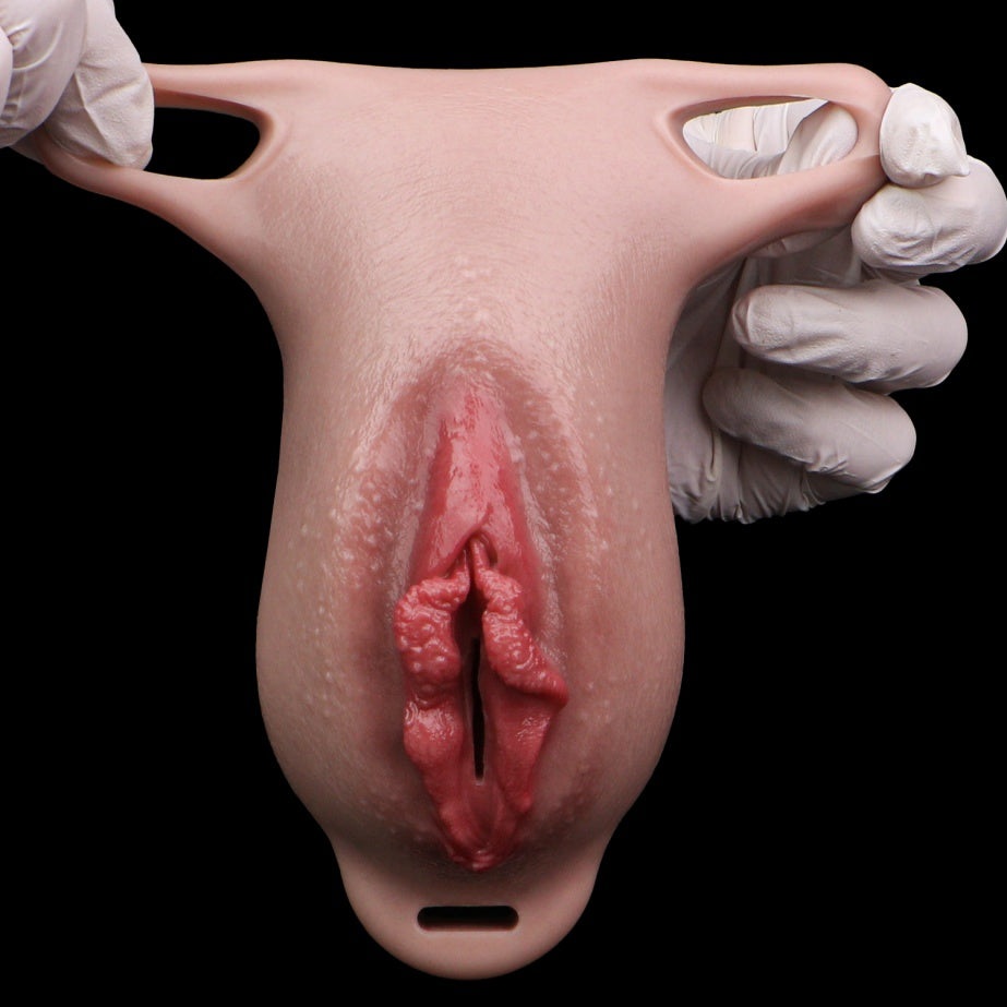 Realistic Silicone Fake Vagina Pussy Pants | Gay Couples Wearable Artificial Vagina Strap-On