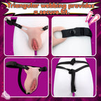 Realistic Silicone Fake Vagina Pussy Pants | Gay Couples Wearable Artificial Vagina Strap-On