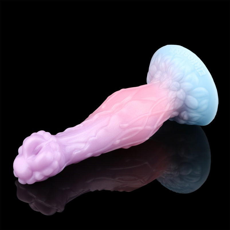 Dragon Inflatable Dildo – Pink Silicone, 1.57” to 2.87” Adjustable Girth, Fantasy | Domlust