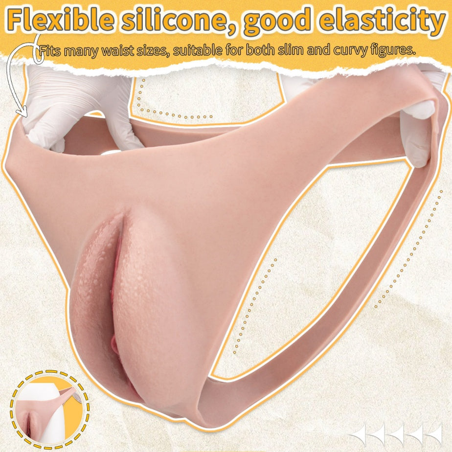 Xiaowei Silicone Pussy Pants – Wearable Fake Vagina | Realistic Artificial Vagina Underwear
