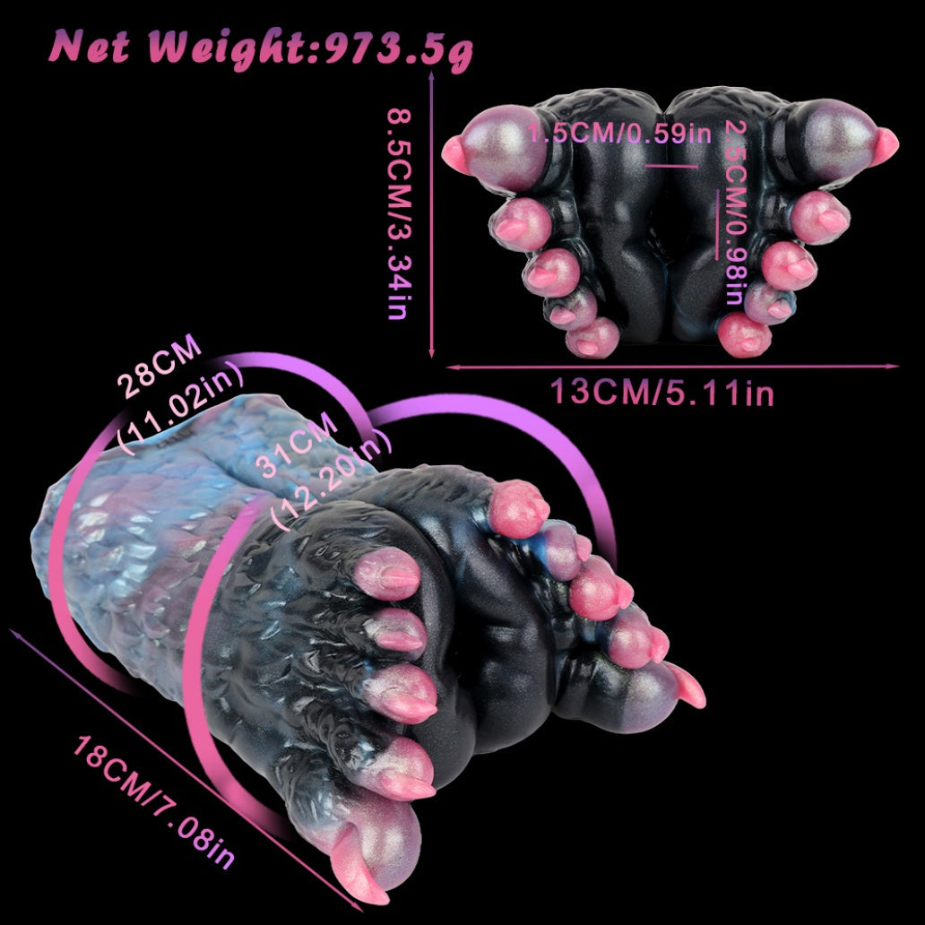 Beast Paws Mini Sex Doll - Fantasy Silicone Alien Pocket Pussy Footjob Penis Masturbation